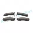 Jeu de 4 plaquettes de frein arrière RAP BRAKES R-P0956 - Visuel 3