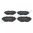 Jeu de 4 plaquettes de frein avant RAP BRAKES R-P0960 - Visuel 1