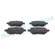 Jeu de 4 plaquettes de frein avant RAP BRAKES R-P0969 - Visuel 1
