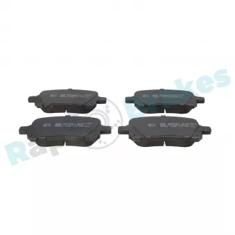 Jeu de 4 plaquettes de frein avant RAP BRAKES R-P0969
