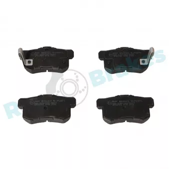 Jeu de 4 plaquettes de frein arrière RAP BRAKES R-P0971