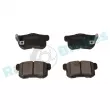 Jeu de 4 plaquettes de frein arrière RAP BRAKES R-P0971 - Visuel 2