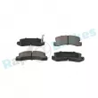 Jeu de 4 plaquettes de frein arrière RAP BRAKES R-P0978 - Visuel 2