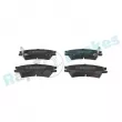 Jeu de 4 plaquettes de frein avant RAP BRAKES R-P0979 - Visuel 1