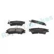 Jeu de 4 plaquettes de frein avant RAP BRAKES R-P0979 - Visuel 2