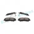 Jeu de 4 plaquettes de frein avant RAP BRAKES R-P0979 - Visuel 3