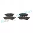 Jeu de 4 plaquettes de frein avant RAP BRAKES R-P0981 - Visuel 1