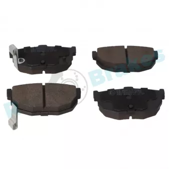 Jeu de 4 plaquettes de frein arrière RAP BRAKES R-P0984