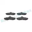 Jeu de 4 plaquettes de frein arrière RAP BRAKES R-P0986 - Visuel 1