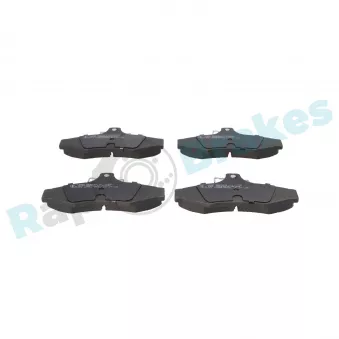 Jeu de 4 plaquettes de frein arrière RAP BRAKES R-P0986