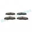 Jeu de 4 plaquettes de frein arrière RAP BRAKES R-P0986 - Visuel 3