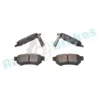 Jeu de 4 plaquettes de frein arrière RAP BRAKES R-P0988 - Visuel 3