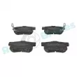 Jeu de 4 plaquettes de frein arrière RAP BRAKES R-P0989 - Visuel 1