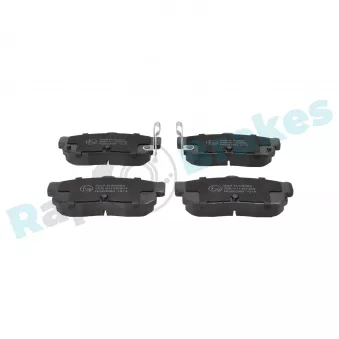 Jeu de 4 plaquettes de frein arrière RAP BRAKES R-P0993