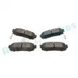 Jeu de 4 plaquettes de frein arrière RAP BRAKES R-P0993 - Visuel 3