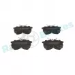 Jeu de 4 plaquettes de frein arrière RAP BRAKES R-P0999 - Visuel 1