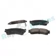 Jeu de 4 plaquettes de frein avant RAP BRAKES R-P1001 - Visuel 2