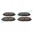 Jeu de 4 plaquettes de frein avant RAP BRAKES R-P1004 - Visuel 3