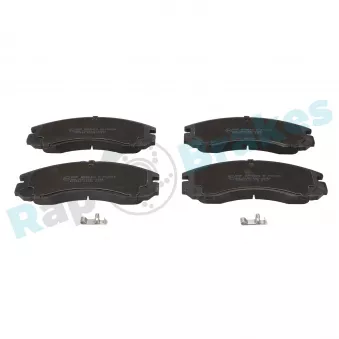 Jeu de 4 plaquettes de frein avant RAP BRAKES R-P1009
