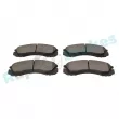 Jeu de 4 plaquettes de frein avant RAP BRAKES R-P1009 - Visuel 3