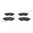 Jeu de 4 plaquettes de frein avant RAP BRAKES R-P1014 - Visuel 1
