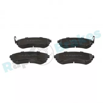 Jeu de 4 plaquettes de frein avant RAP BRAKES R-P1017