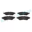 Jeu de 4 plaquettes de frein avant RAP BRAKES R-P1023 - Visuel 1