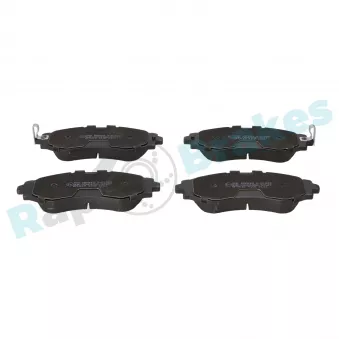 Jeu de 4 plaquettes de frein avant RAP BRAKES R-P1023