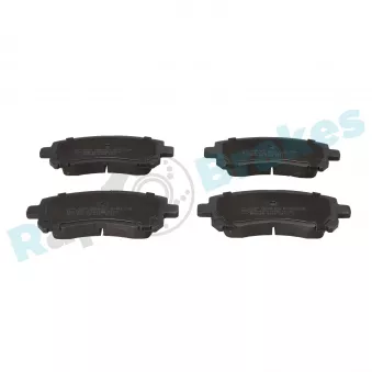 Jeu de 4 plaquettes de frein avant RAP BRAKES R-P1024