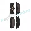 Jeu de 4 plaquettes de frein avant RAP BRAKES R-P1027 - Visuel 2