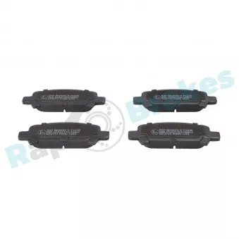 Jeu de 4 plaquettes de frein arrière RAP BRAKES R-P1030
