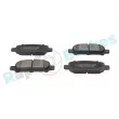 Jeu de 4 plaquettes de frein arrière RAP BRAKES R-P1030 - Visuel 2