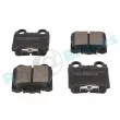 Jeu de 4 plaquettes de frein arrière RAP BRAKES R-P1038 - Visuel 2