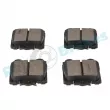 Jeu de 4 plaquettes de frein arrière RAP BRAKES R-P1038 - Visuel 3
