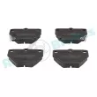 Jeu de 4 plaquettes de frein arrière RAP BRAKES R-P1047 - Visuel 1