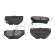 Jeu de 4 plaquettes de frein arrière RAP BRAKES R-P1047 - Visuel 2