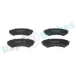 Jeu de 4 plaquettes de frein avant RAP BRAKES R-P1049 - Visuel 1