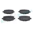 Jeu de 4 plaquettes de frein avant RAP BRAKES R-P1051 - Visuel 1