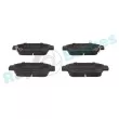 Jeu de 4 plaquettes de frein arrière RAP BRAKES R-P1052 - Visuel 1