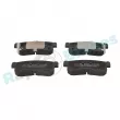 Jeu de 4 plaquettes de frein arrière RAP BRAKES R-P1062 - Visuel 1