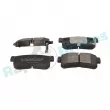 Jeu de 4 plaquettes de frein arrière RAP BRAKES R-P1062 - Visuel 2