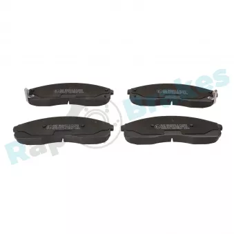 Jeu de 4 plaquettes de frein avant RAP BRAKES R-P1065