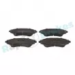 Jeu de 4 plaquettes de frein avant RAP BRAKES R-P1068 - Visuel 1