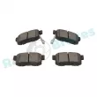 Jeu de 4 plaquettes de frein arrière RAP BRAKES R-P1071 - Visuel 3