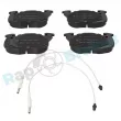 Jeu de 4 plaquettes de frein avant RAP BRAKES R-P1072 - Visuel 1