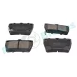 Jeu de 4 plaquettes de frein arrière RAP BRAKES R-P1081 - Visuel 2