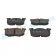 Jeu de 4 plaquettes de frein avant RAP BRAKES R-P1082 - Visuel 2