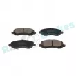 Jeu de 4 plaquettes de frein avant RAP BRAKES R-P1088 - Visuel 1