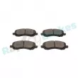 Jeu de 4 plaquettes de frein avant RAP BRAKES R-P1088 - Visuel 2