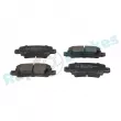 Jeu de 4 plaquettes de frein arrière RAP BRAKES R-P1090 - Visuel 1